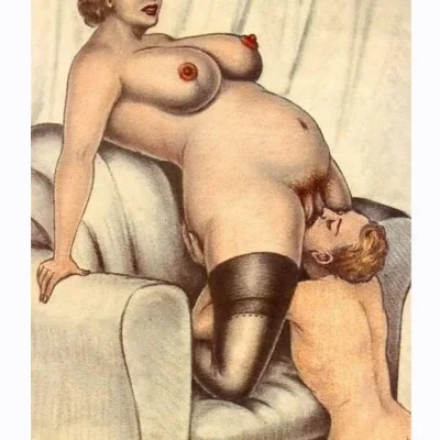 Эротические рисунки ретро