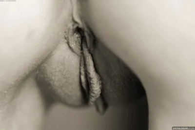 Красивая писечка черно белая