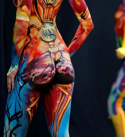 Фестиваль бодиарта голые