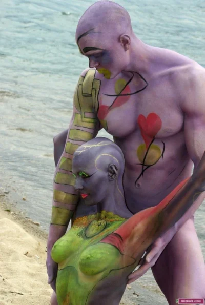 Порно бодиарт