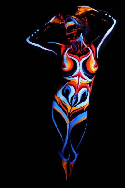 Бодиарт платье