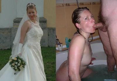 Голая невеста до и после