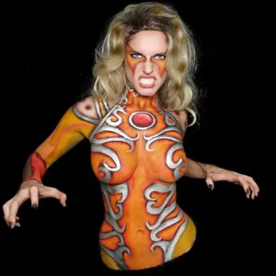 Бодиарт на теле