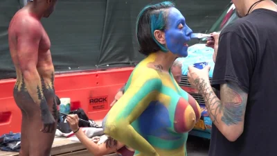 Body painting in manhattan