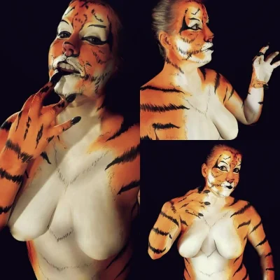 Бодипейнтинг тигра