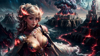 Красивая девушка фэнтези