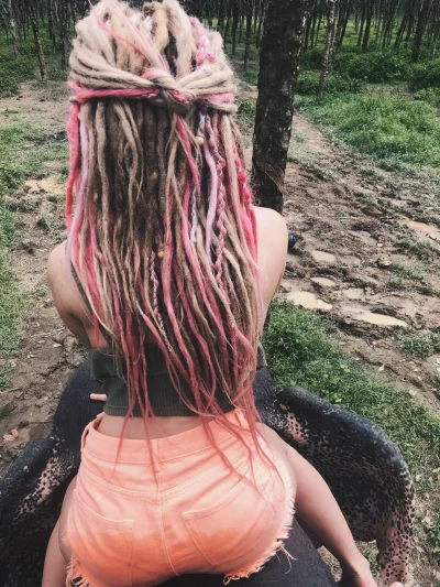 Де дреды и косы микс