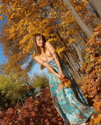 Осень девушка