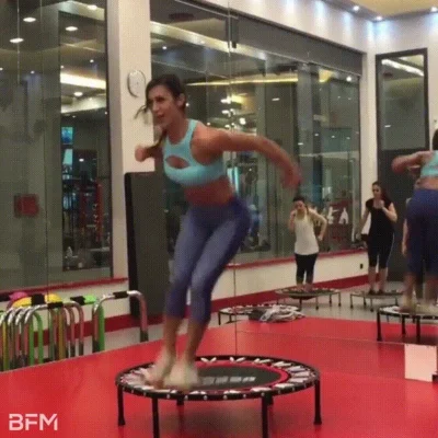 Прыжки на батуте для похудения