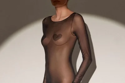 Боди прозрачное