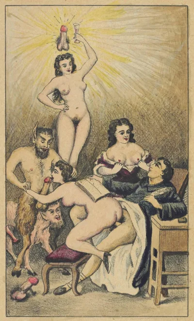 Старинные эротические карикатуры