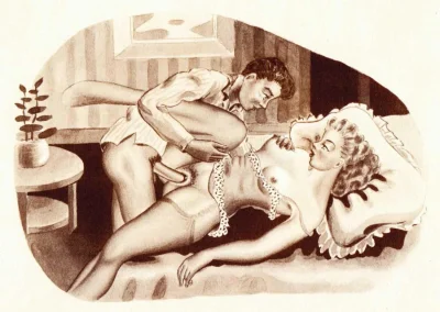 Винтажные эротические рисунки