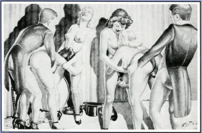 Рисованное ретро порно