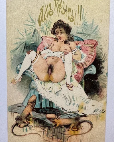 Старинные эротические открытки