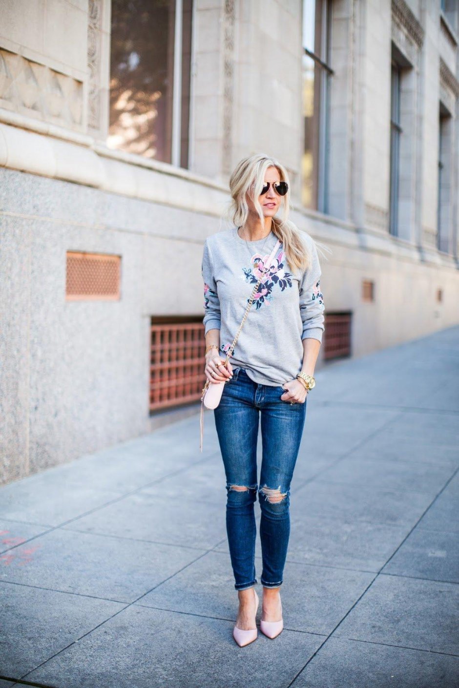 Модные образы с джинсами