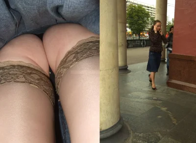 Подсматривание под юбку