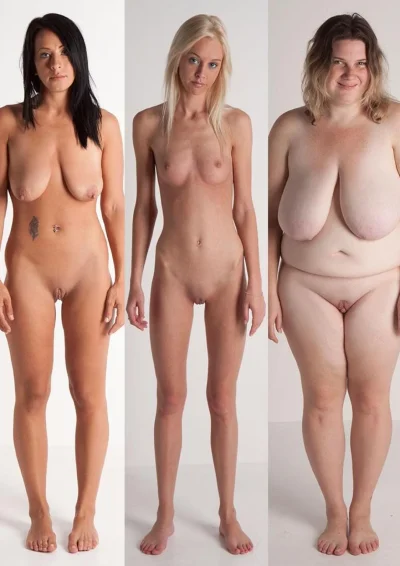 Голые женщины разных комплекций