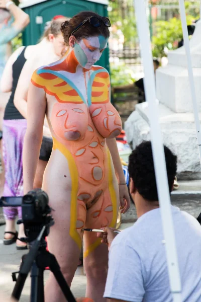 Body painting in manhattan
