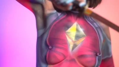 Бодиарт женский на теле