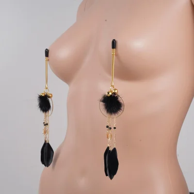 Зажимы для сосков с перьями