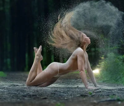 Фотосессия с мукой