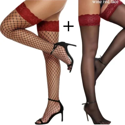 Чулки ажурные