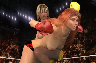 Девушки на ринге дерутся