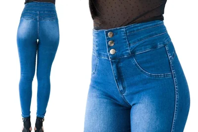 Джинсы с высокой посадкой на