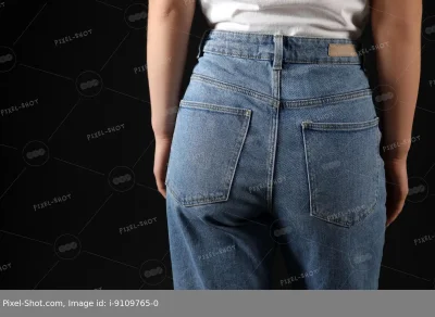 Джинсы вид сзади
