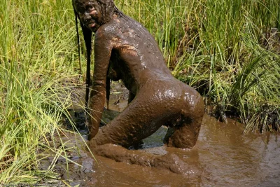 Mud puddle visuals na twitterze covered coveralls