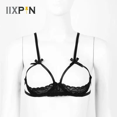 Эротический бюстгальтер с открытыми сосками