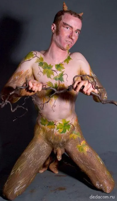 Мужской бодиарт