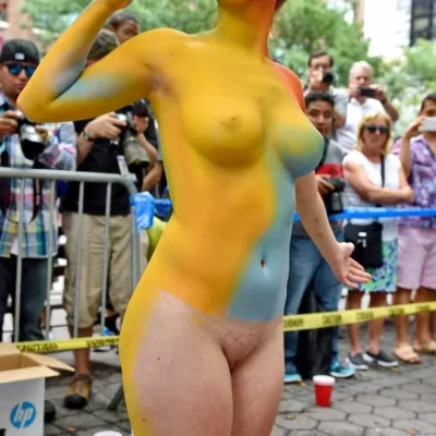 Amsterdam bodypainting day