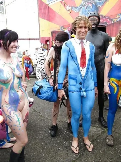 Бодиарт мужчины