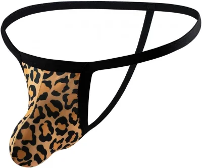 Леопардовые стринги мужские