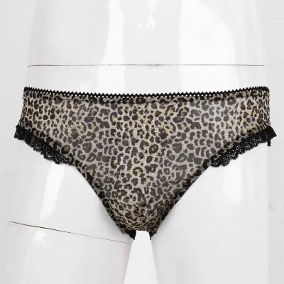 Леопардовые брифы трусы