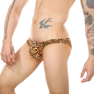Леопардовые стринги мужские