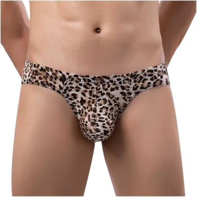 Мужские трусы джоки с леопардовым принтом
