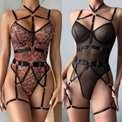 Эротическое боди из ремней