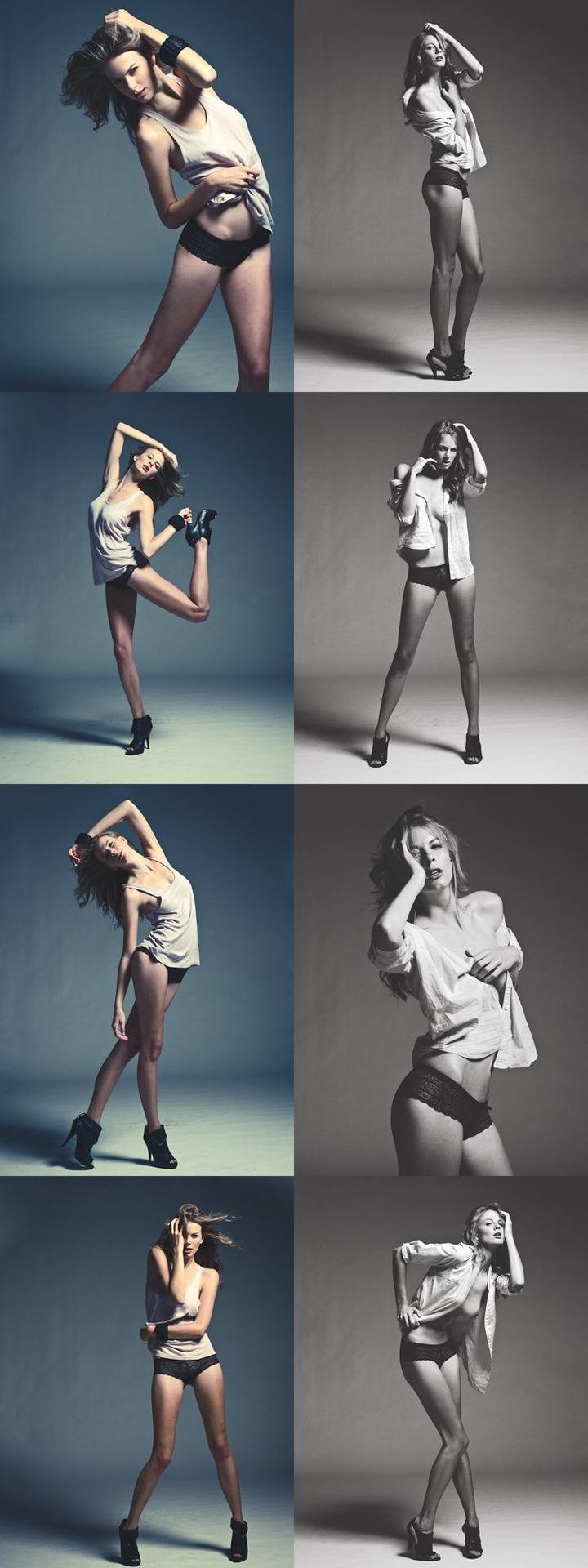 Модельные позы для фотосессии девушек