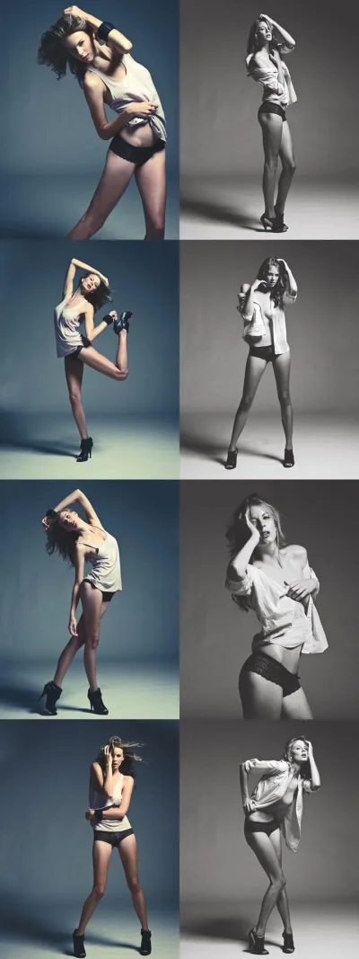 Модельные позы для фотосессии девушек