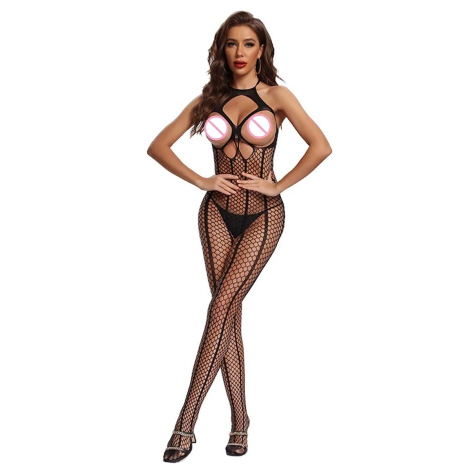 Кэтсьюит (боди-комбинезон) criss cross neck bodystocking