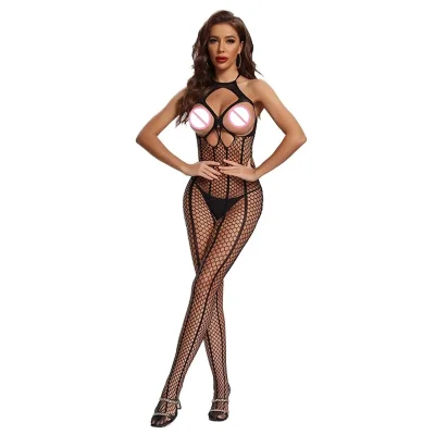 Кэтсьюит (боди-комбинезон) criss cross neck bodystocking