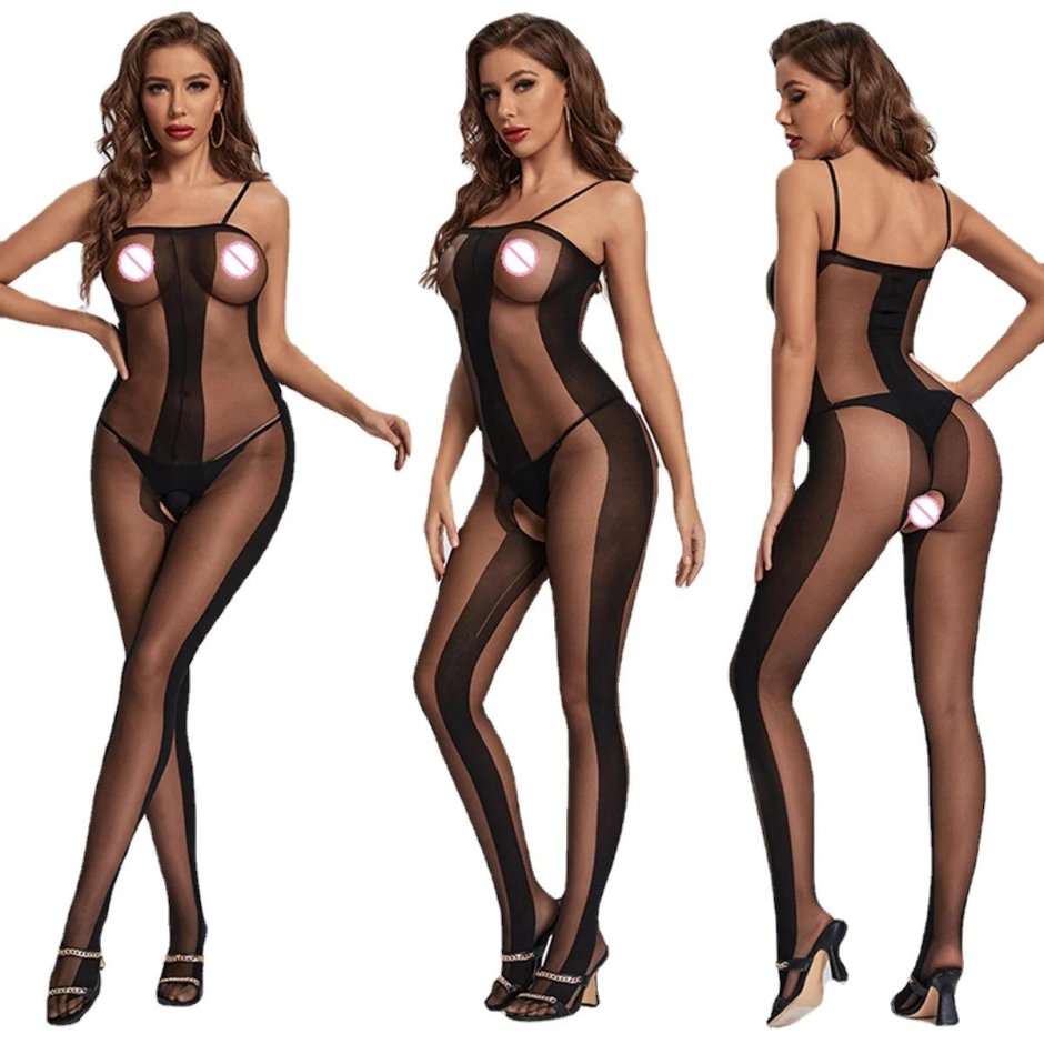 Эротический комбинезон в сеточку