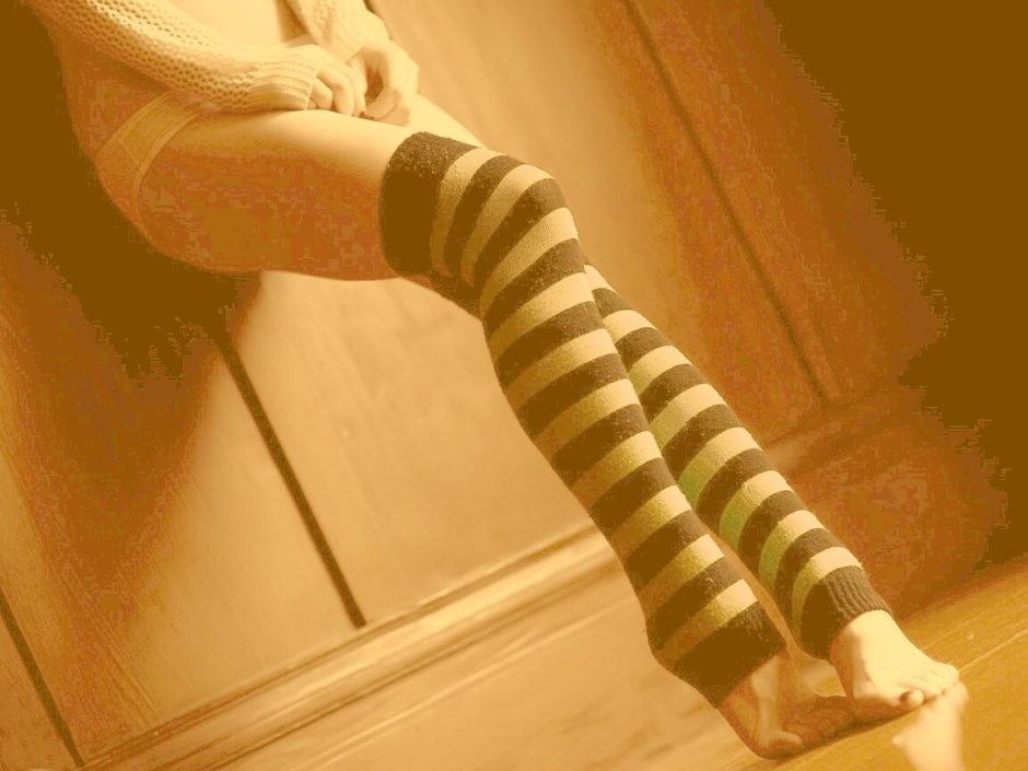 Гетры на девушках