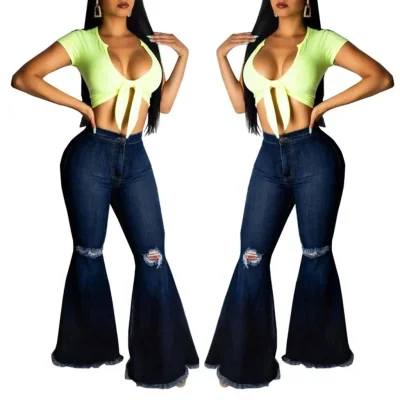 Джинсы женские широкие