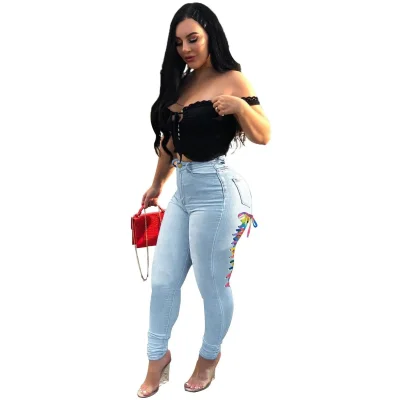 Женские джинсы с завышенной талией susola