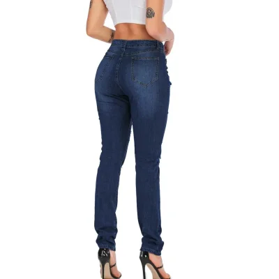 Джинсы скинни с завышенной талией