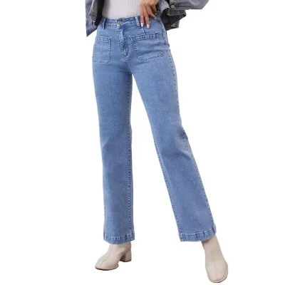 Джинсы женские прямые