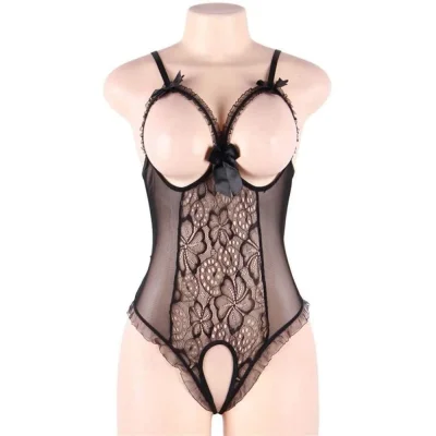 Боди с открытыми сосками